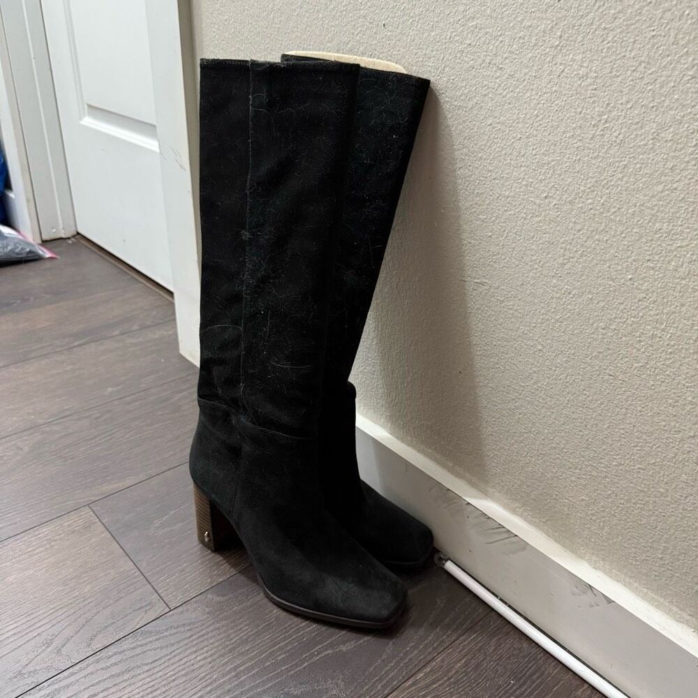 Sam Edelman Women’s 9.5 Olly Black Suede Tall Boots